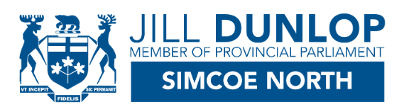 Jill Dunlop MPP Simcoe North